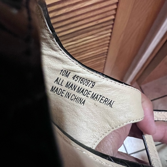 Cato Comfort Black Crocodile Slingback 3 inch Heels 10 M Shoes - Picture 9 of 9